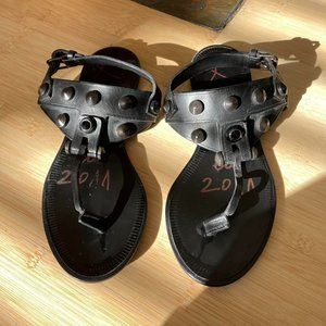 Lanvin Rhinestone Studded Gladiator-esque Sandal